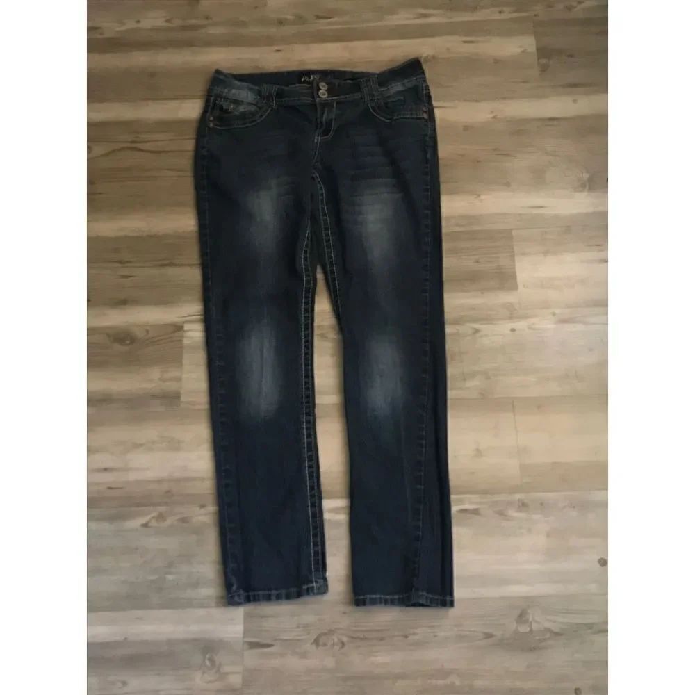Nice Dark Denim Angels Straight Leg Jeans~Juniors Size 11